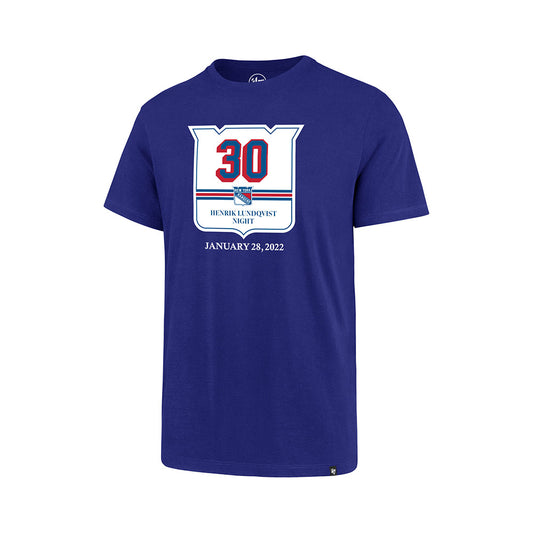 Youth Rangers Lundqvist Night Logo Tee in Blue - Front View