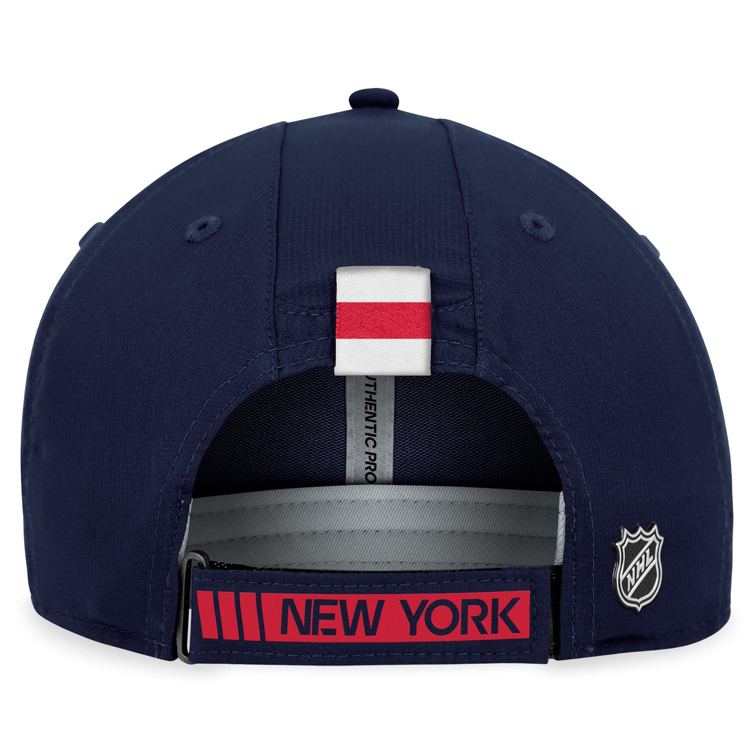 Fanatics Rangers 23-24 Authentic Pro Rink Performance Adjustable Hat - Back View