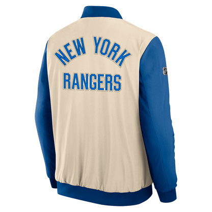 Fanatics Rangers Authentic Pro Winter Classic 2026 Road Bomber Jacket