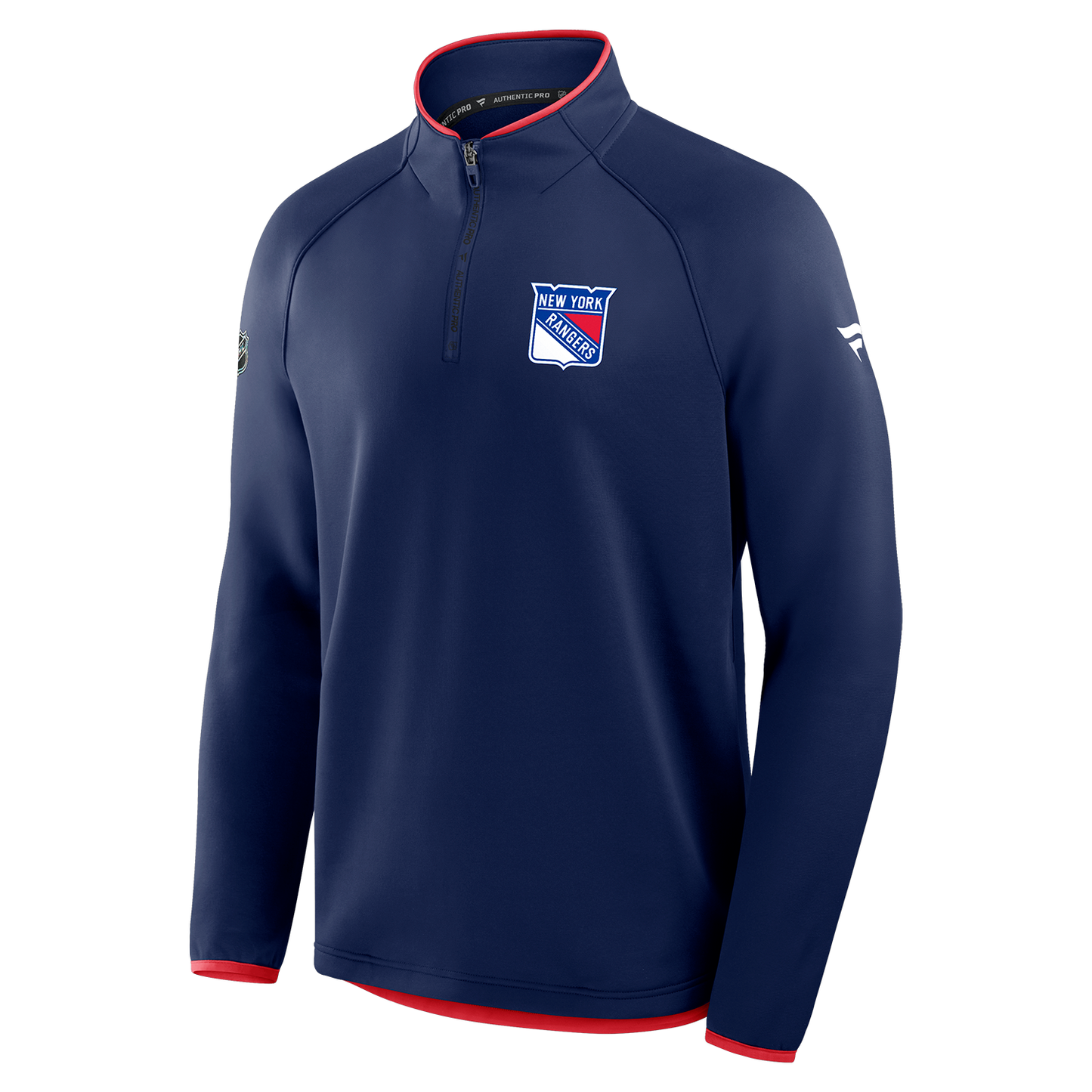 Fanatics Rangers 25-26 Authentic Pro Rink Fleece Quarter Zip Pullover