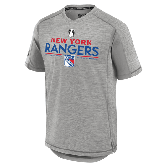 Fanatics Rangers 23-24 Authentic Pro Playoff Participant Rink Performance Tee
