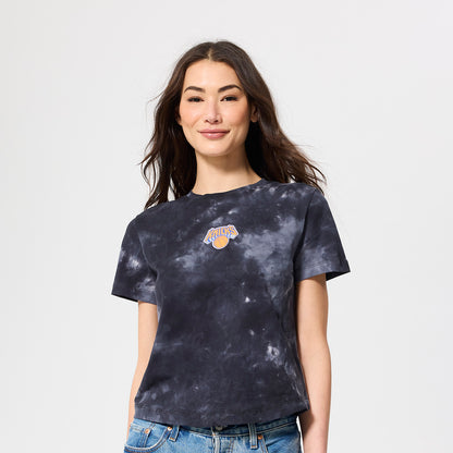 Terez Knicks Black Tie Dye Baby Tee