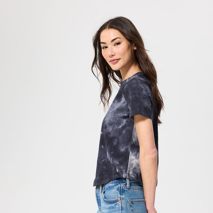 Terez Knicks Black Tie Dye Baby Tee