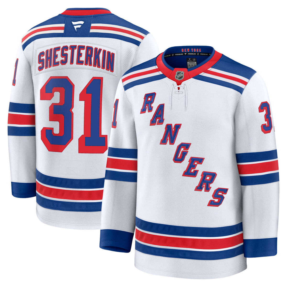 Igor Shesterkin Fanatics Premium Road White Jersey