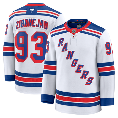 Mika Zibanejad Fanatics Premium Road White Jersey