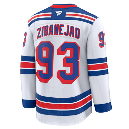 Mika Zibanejad Fanatics Premium Road White Jersey