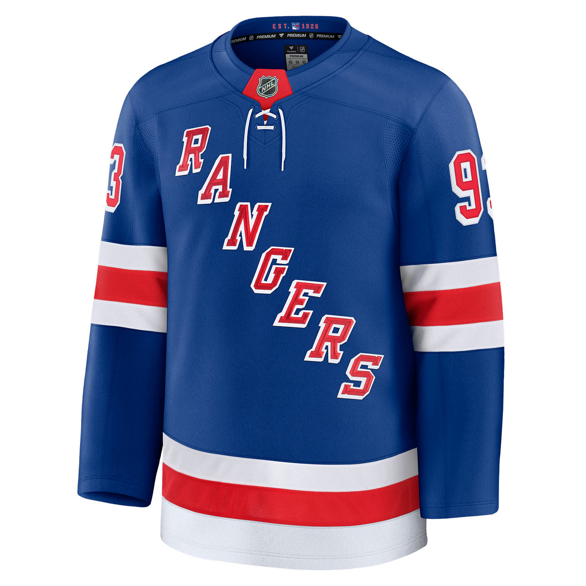 Mika Zibanejad Fanatics Premium Home Royal Jersey