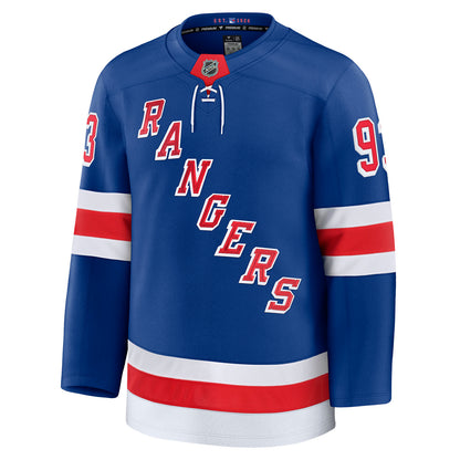 Mika Zibanejad Fanatics Premium Home Royal Jersey