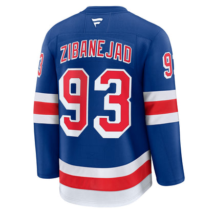 Mika Zibanejad Fanatics Premium Home Royal Jersey