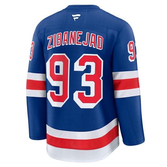 Mika Zibanejad Fanatics Premium Home Royal Jersey