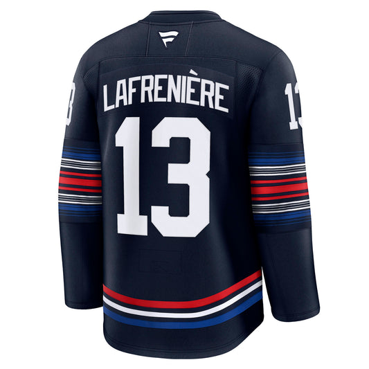 Alexis Lafreniere Fanatics Premium Third Navy Jersey