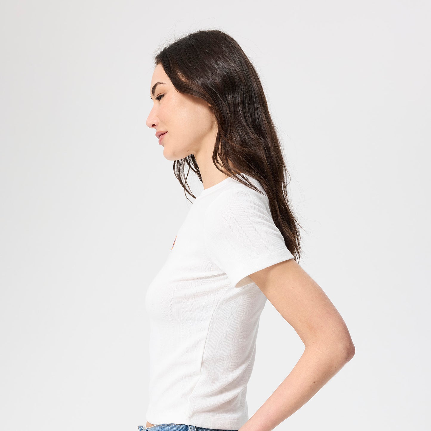 Terez Knicks Logo Sugar Swizzle Pointelle Tee