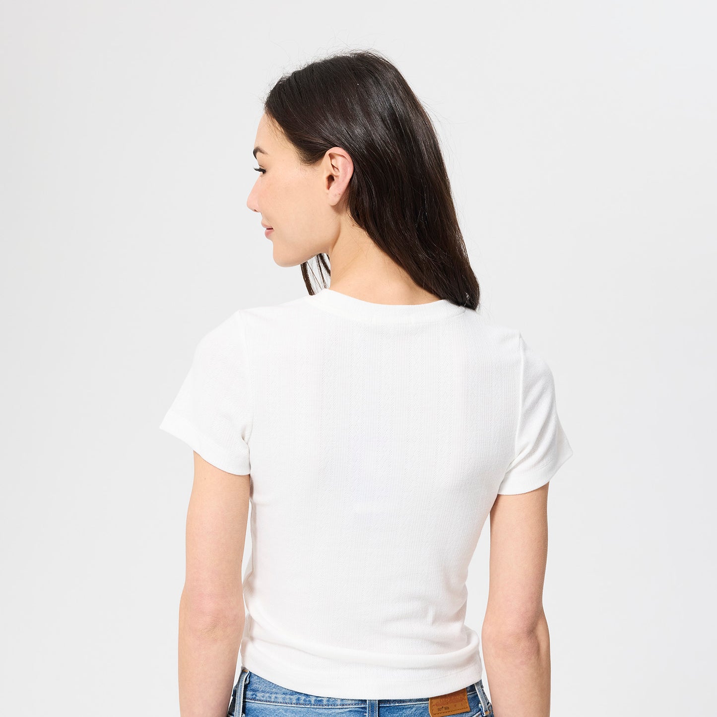 Terez Knicks Logo Sugar Swizzle Pointelle Tee