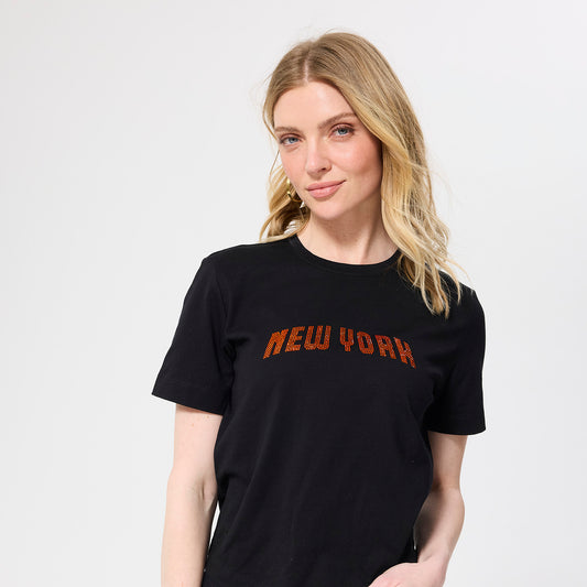 Terez Knicks New York Arch Gem Baby Tee