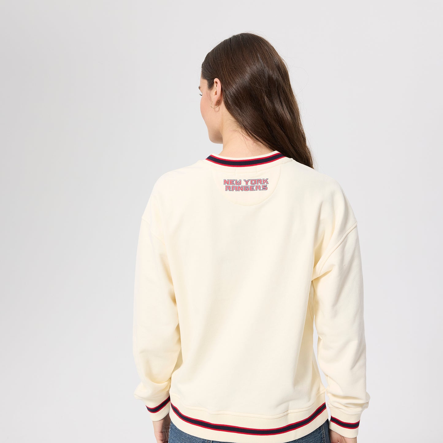 Terez Rangers Liberty Cotton V-Neck Sweater