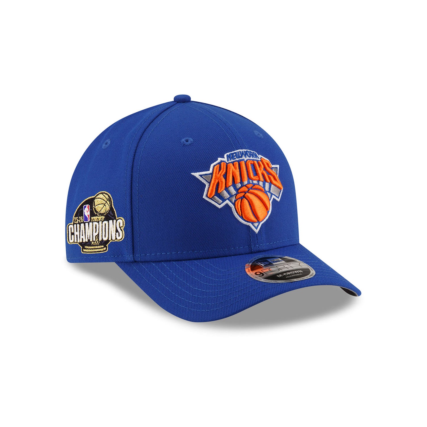 New Era Knicks 2026 NBA Champions Side Patch 940 M-Crown Snapback Hat