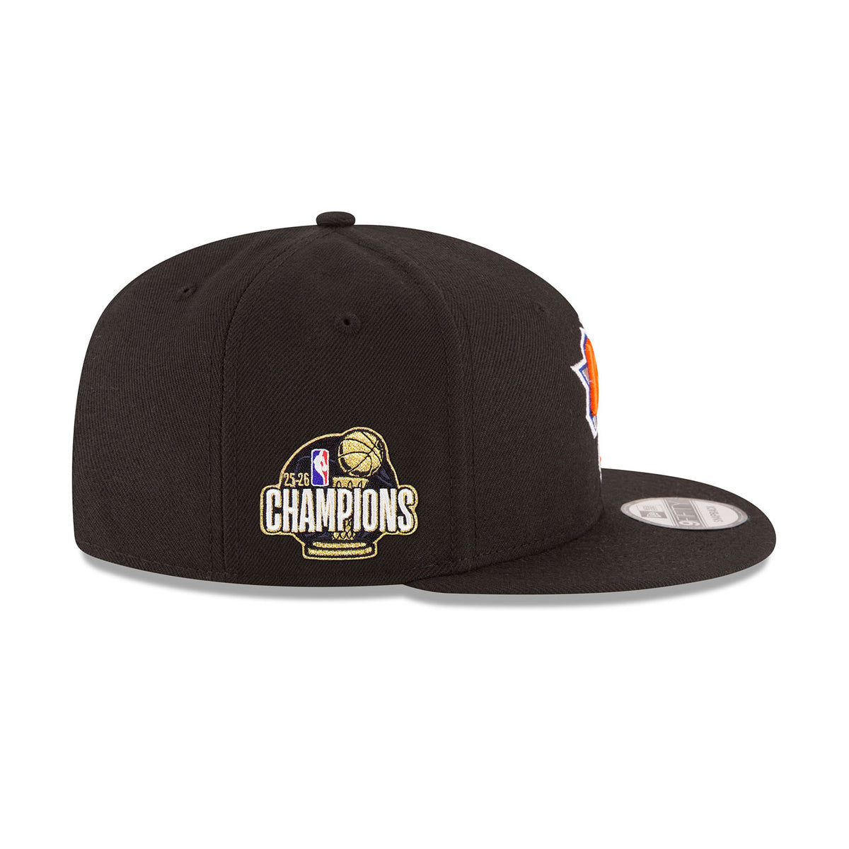New Era Knicks 2026 NBA Champions Side Patch Black 950 Snapback Hat