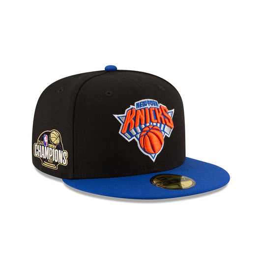 New Era Knicks 2026 NBA Champions Two Tone 5950 Black/Royal Fitted