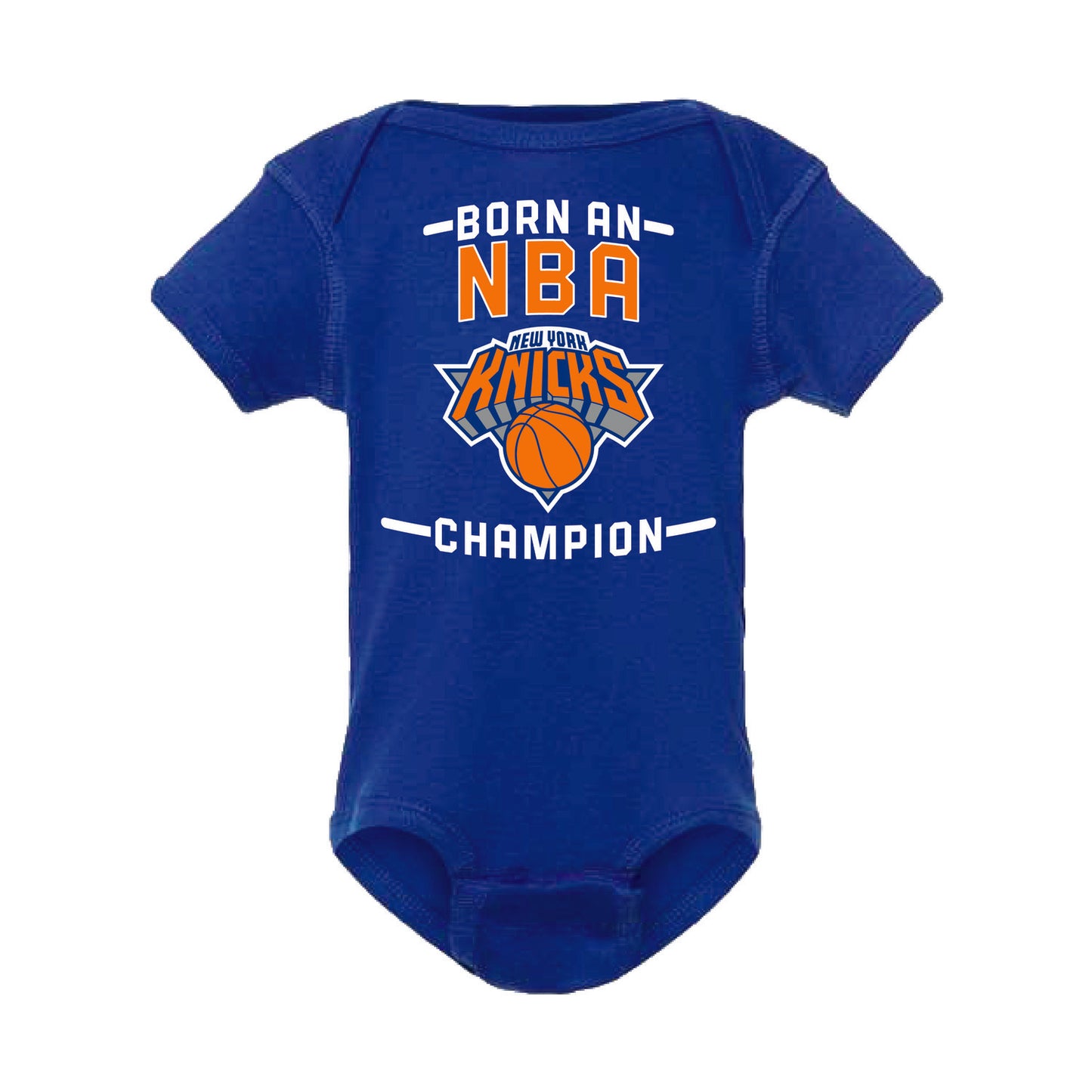 Newborn Knicks 2026 Born an NBA Champ Onesie