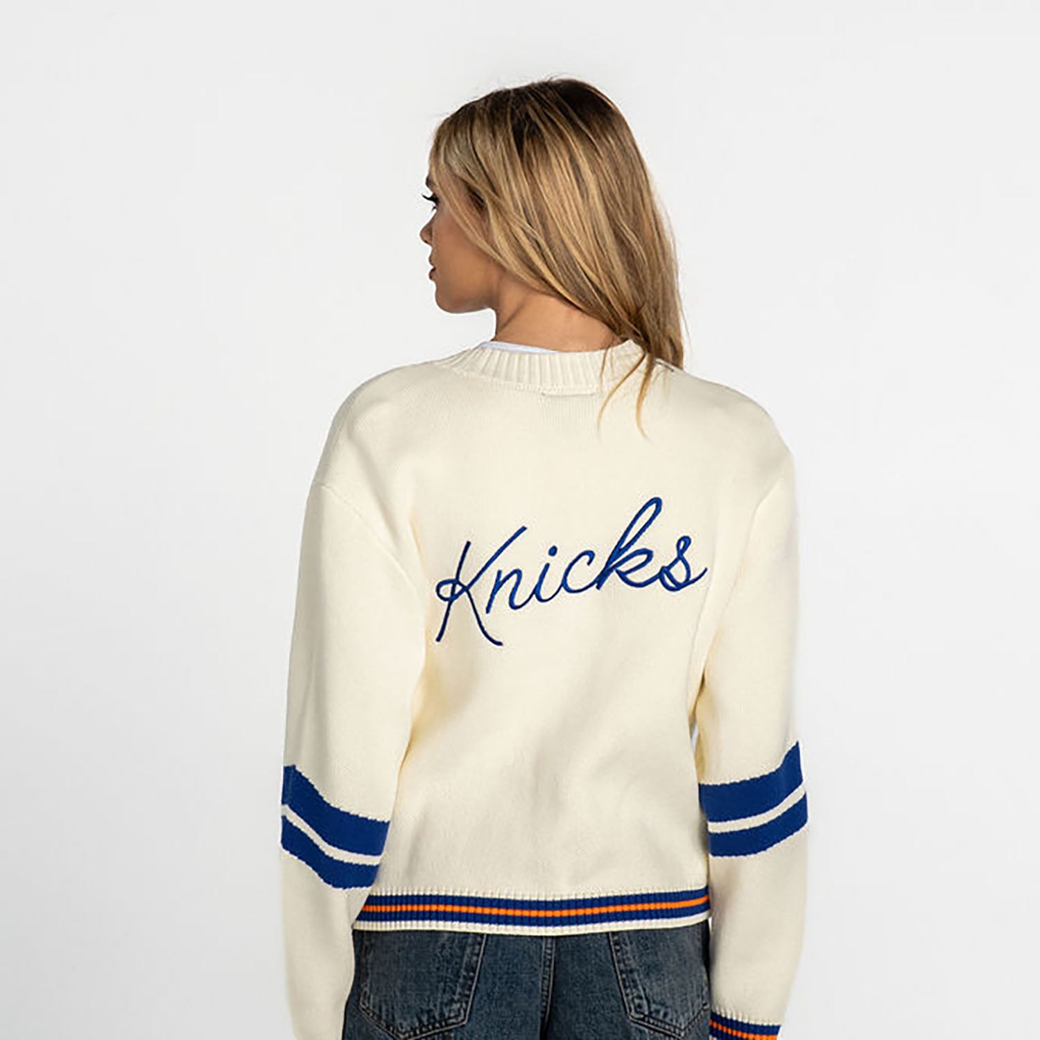 Wild Collective Knicks Jacquard Cropped Cardigan – Shop Madison