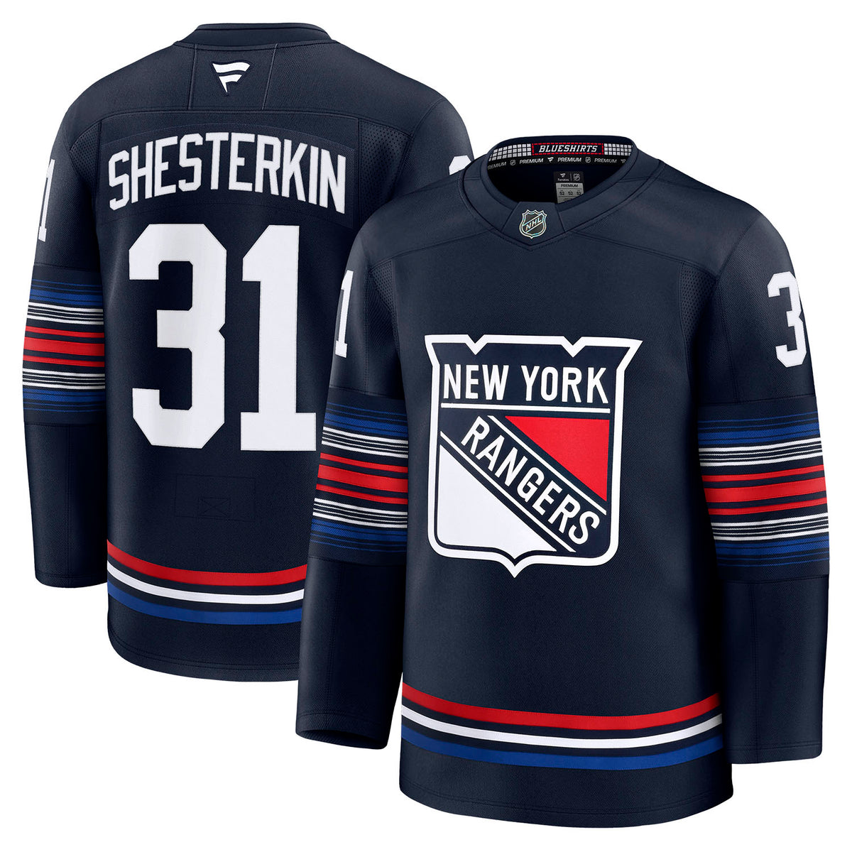 Igor Shesterkin Fanatics Premium Third Navy Jersey