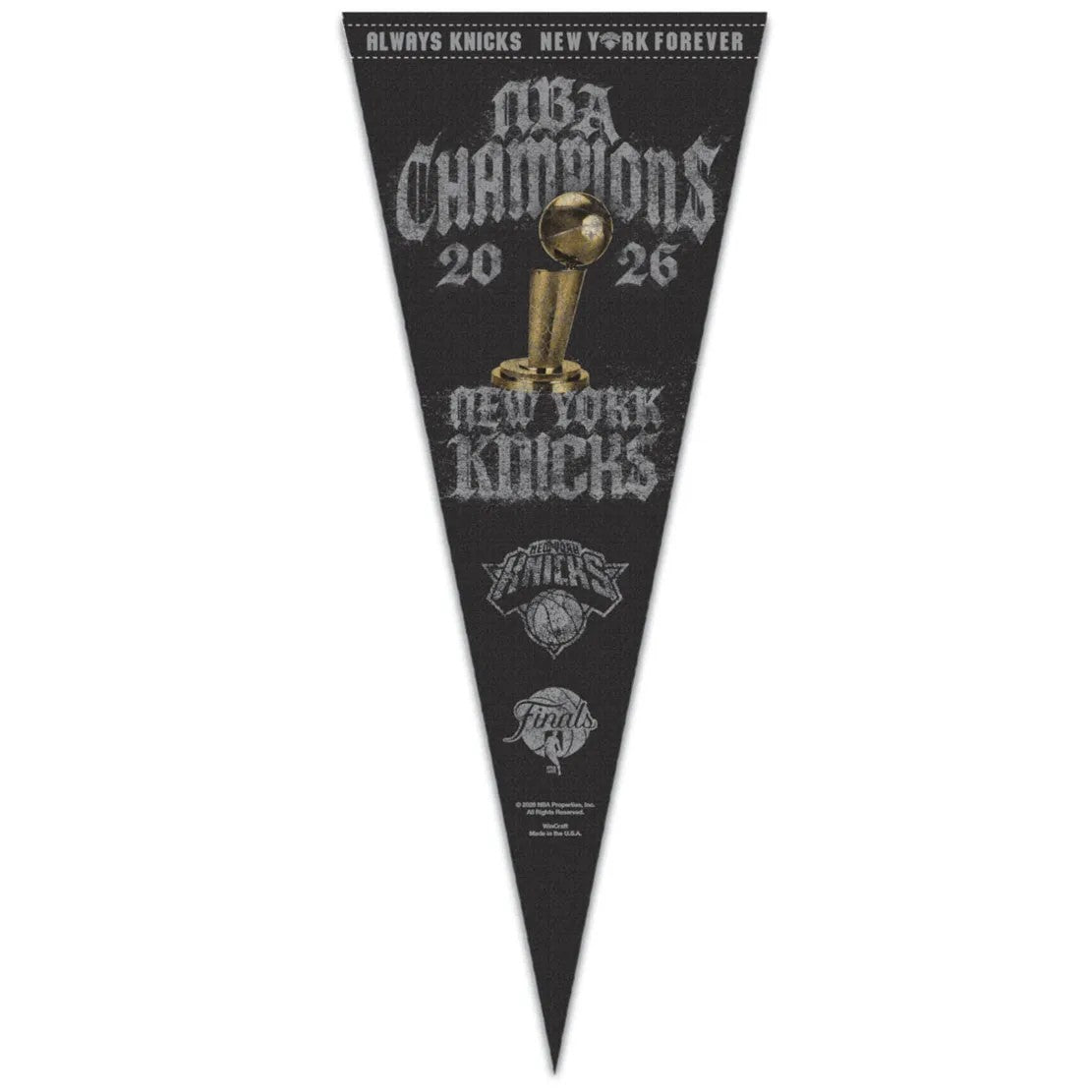 Knicks 2026 NBA Champions Pennant