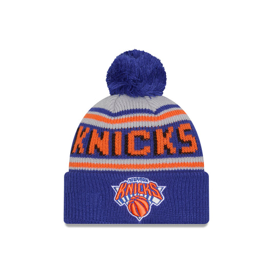Youth New Era Knicks Wordmark Knit Pom