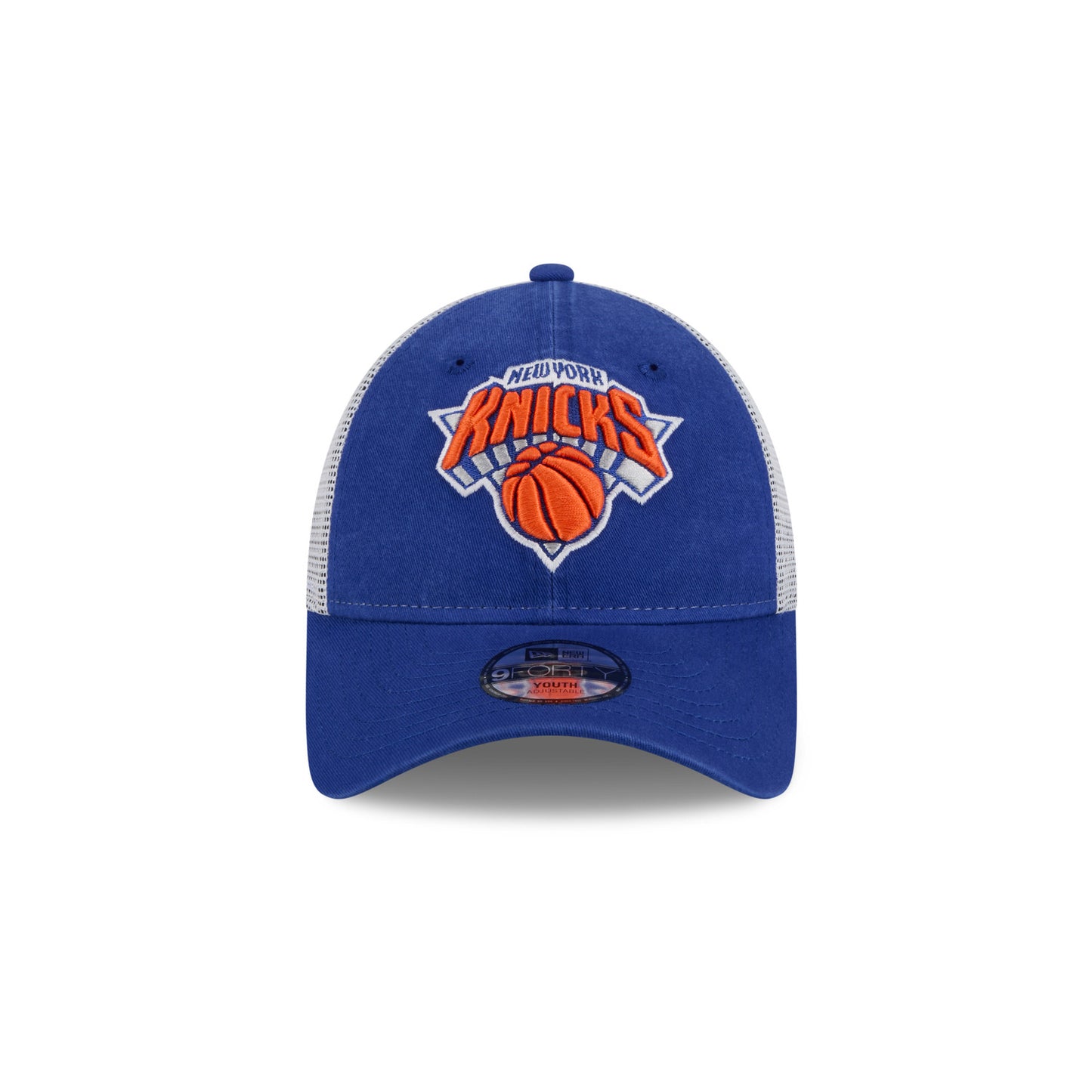Youth New Era Knicks Royal 940 Trucker Adjustable