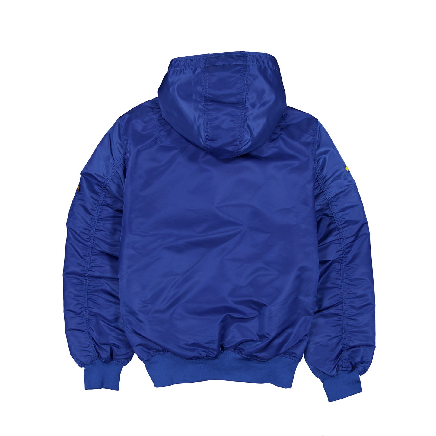 New Era Knicks Alpha Collection Hooded Satin Royal Jacket