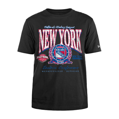 New Era Rangers Oversized Essential Black Graphic Tee