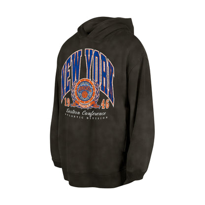 New Era Knicks Oversized Essential Dark Grey Hoodie