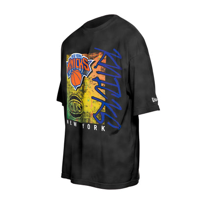 New Era Knicks Sport Classic Black Splatter Tee