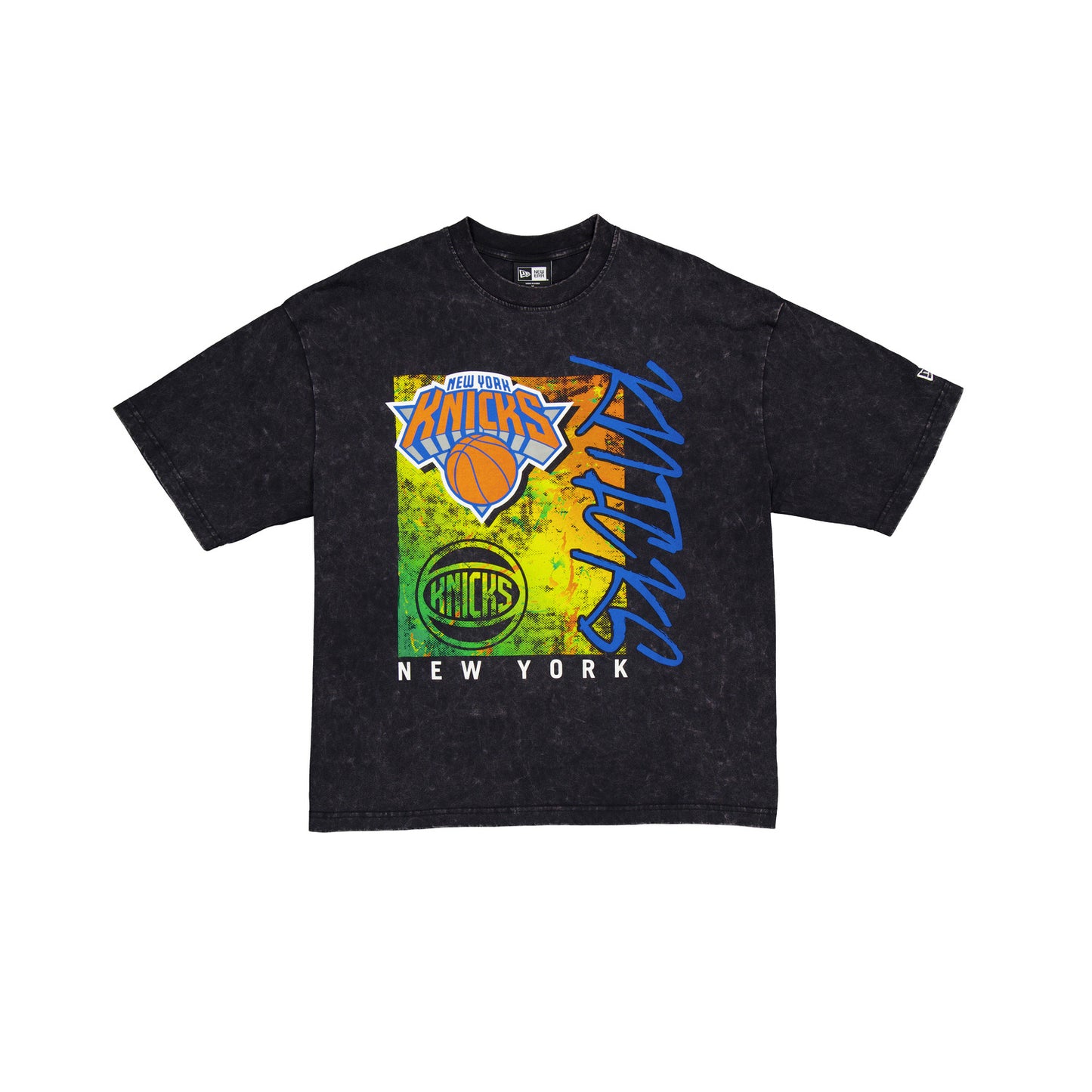 New Era Knicks Sport Classic Black Splatter Tee