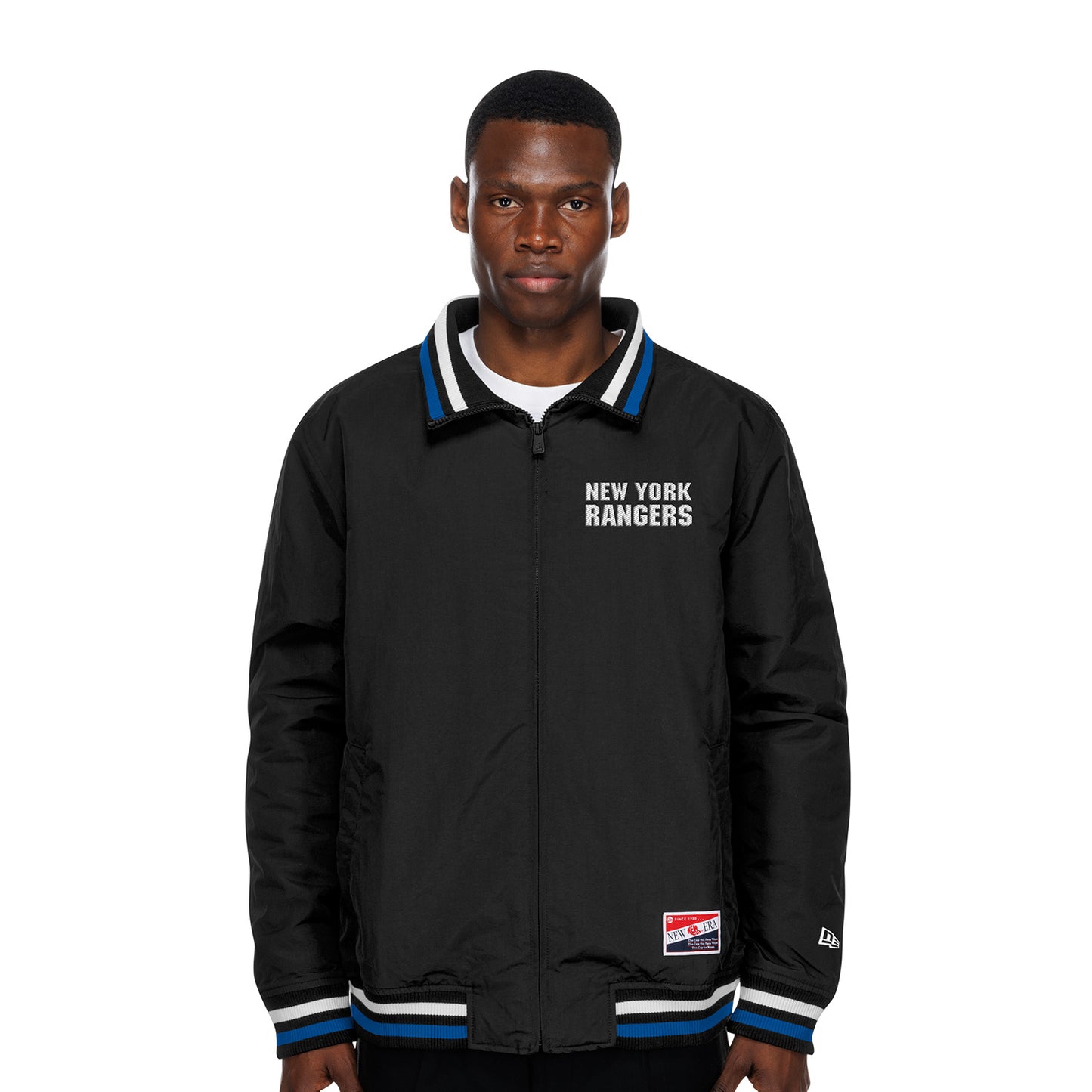 New Era Rangers Throwback Nylon Applique Full Zip Jacket