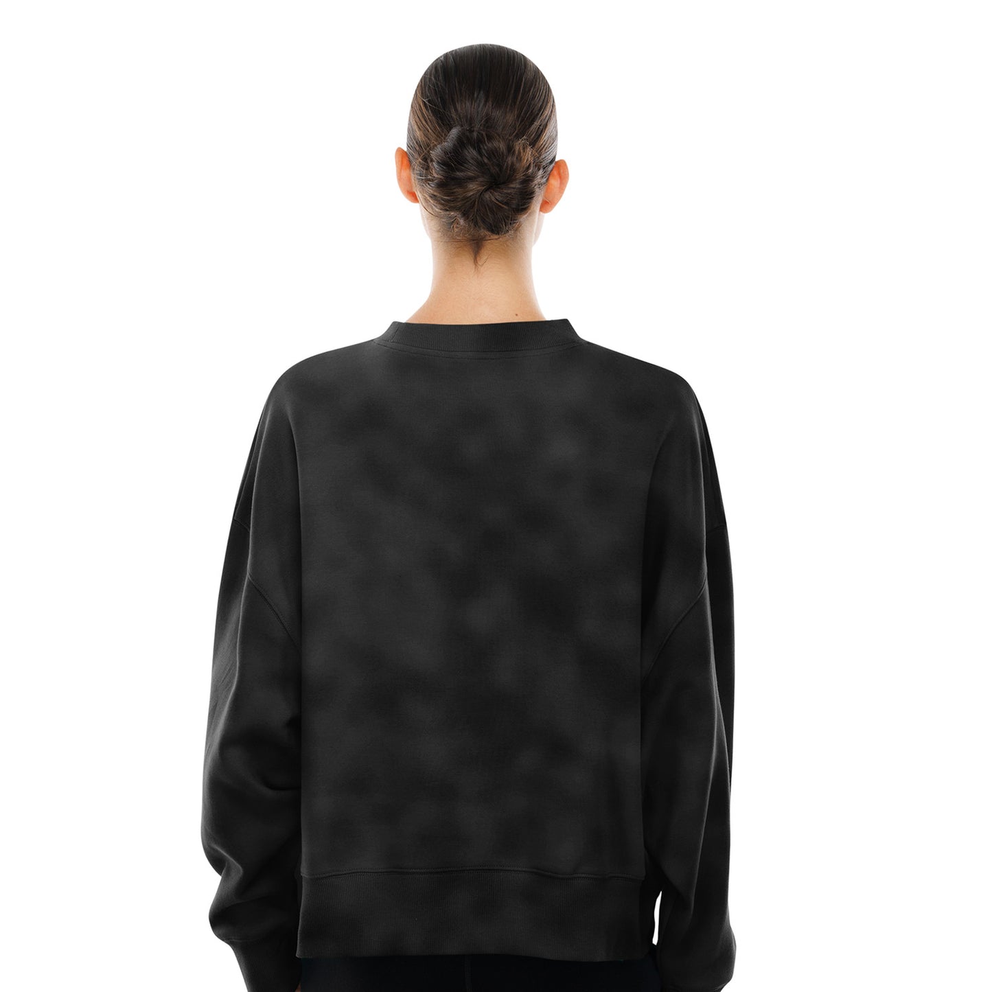 Women's New Era Rangers Throwback Washed Black Crew