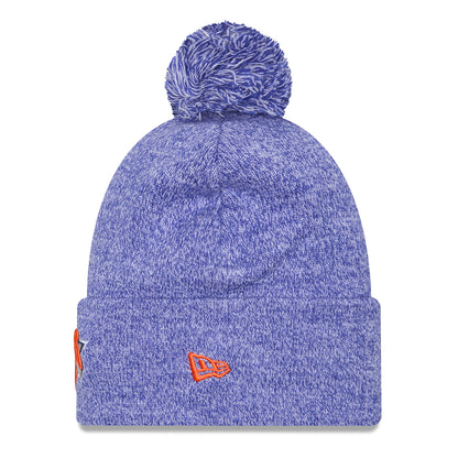 New Era Knicks Marled Royal Knit Pom