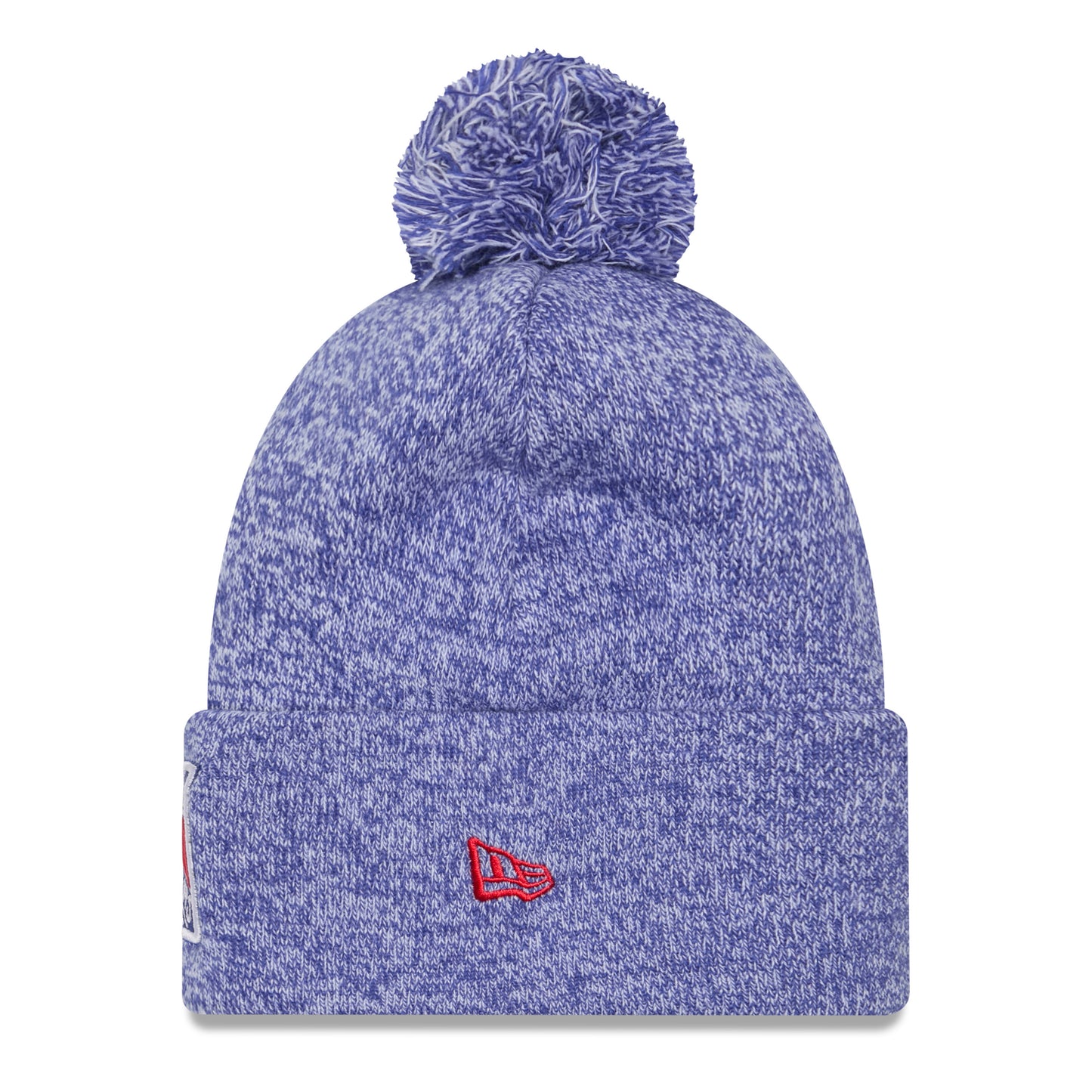 New Era Rangers Marled Royal Knit Pom
