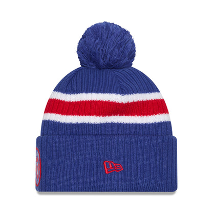 New Era Rangers Banded Royal Knit Pom