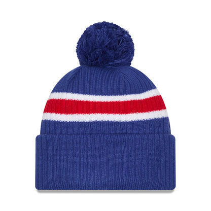 New Era Rangers Banded Royal Knit Pom
