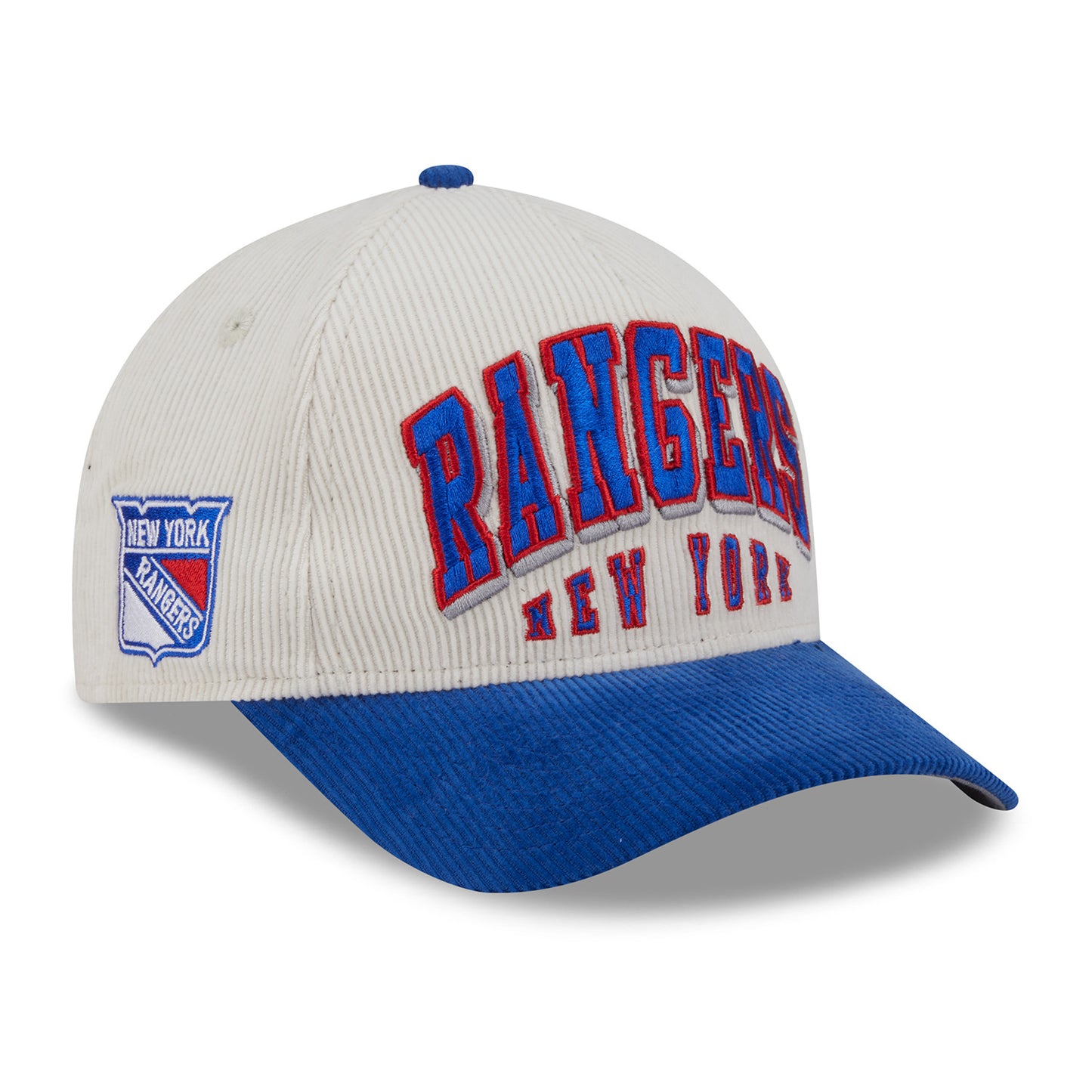 New Era Rangers 2Tone Sided 940 M-Crown A Frame Snapback Chrome/Royal