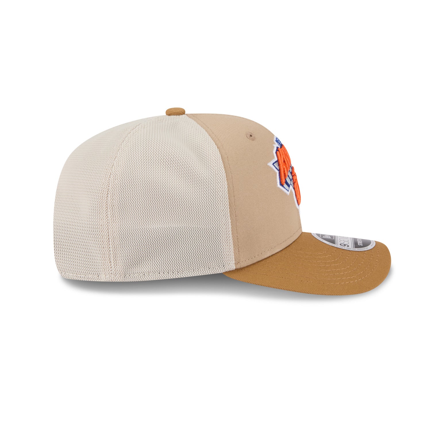 New Era Knicks 2 Tone Trucker 970 Stretch Snapback Stone – Shop