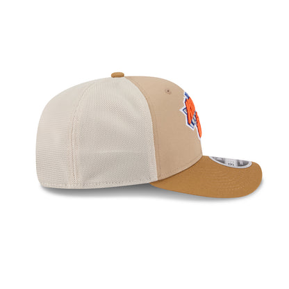 New Era Knicks 2 Tone Trucker 970 Stretch Snapback Stone