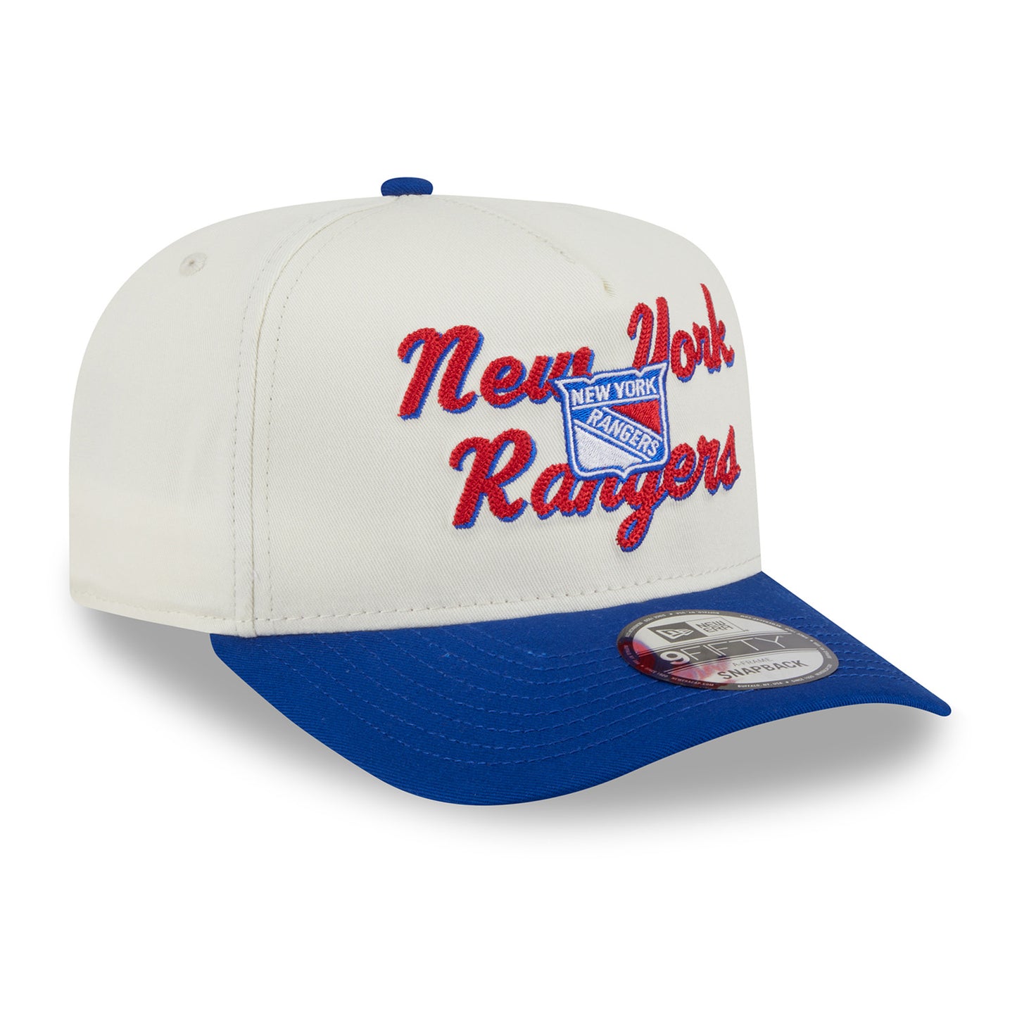New Era Rangers Chainstitch 950 A Frame Snapback Chrome/Royal
