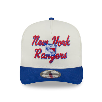 New Era Rangers Chainstitch 950 A Frame Snapback Chrome/Royal