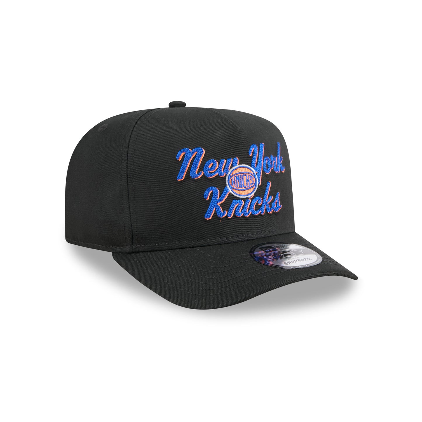 New Era Knicks Chainstitch 950 A Frame Snapback Black