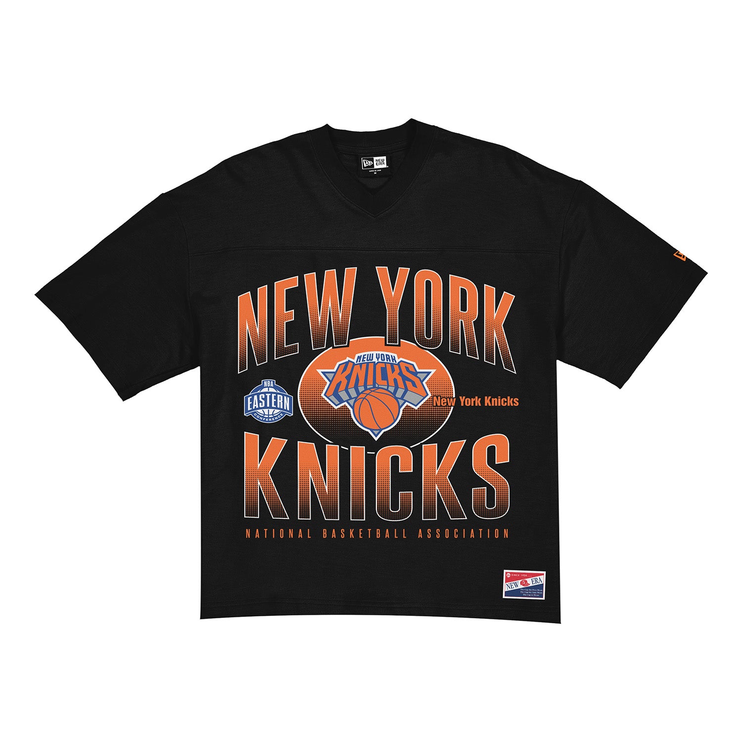 New York Knicks ユニフォーム＆キャップ b-boy New Era Knicks Throwback Collection Boxy Graphic V-neck Tee – Shop