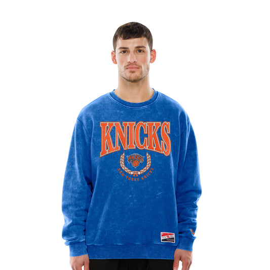New Era Knicks Throwback Collection Mineral Washed Crew