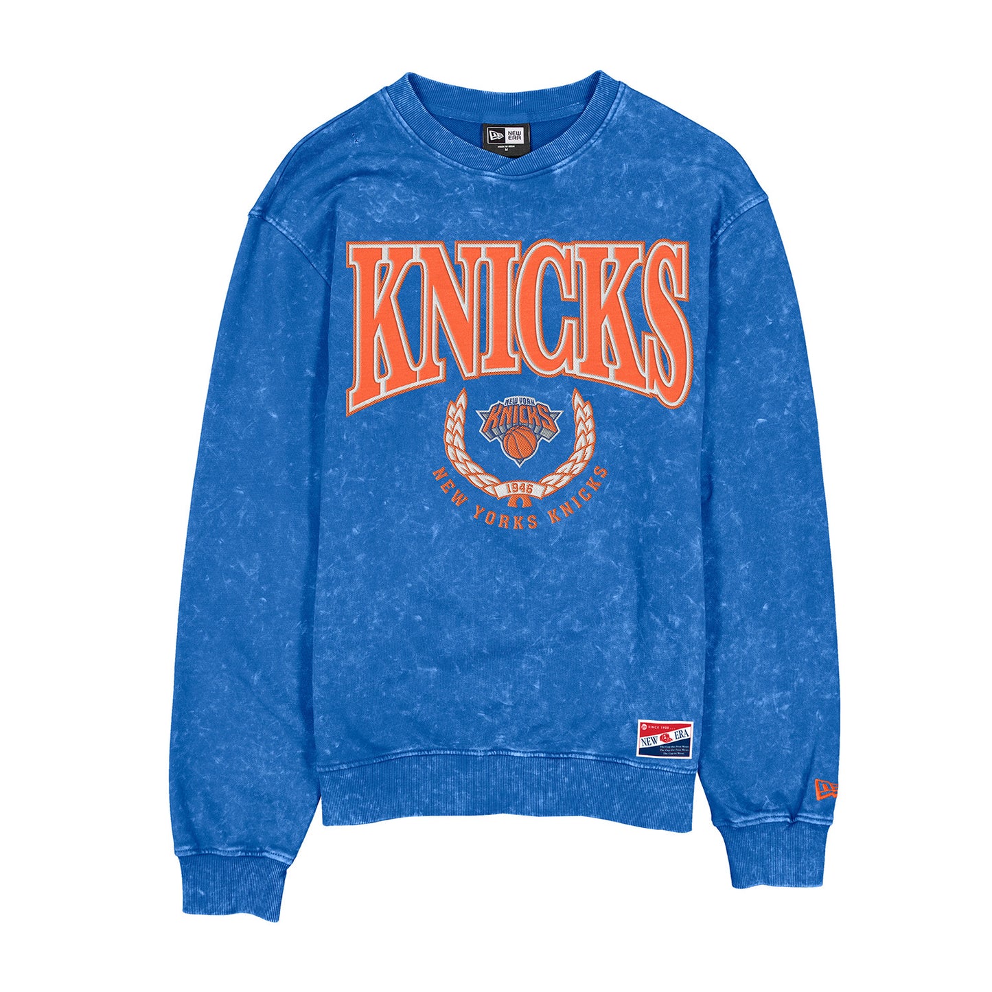 New Era Knicks Throwback Collection Mineral Washed Crew