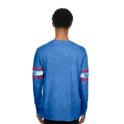 New Era Rangers Throwback Collection Mineral Washed Logo Longsleeve Tee