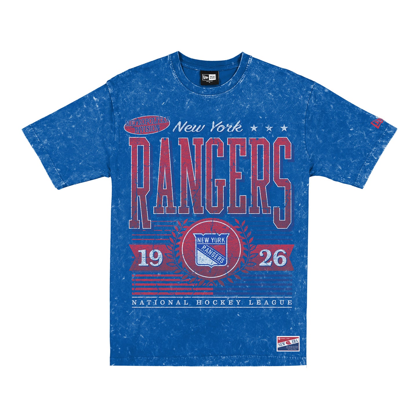 New Era Rangers Throwback Collection Oversized Mineral Wash Tee